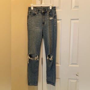 American Eagle Medium Wash Mom Jeans